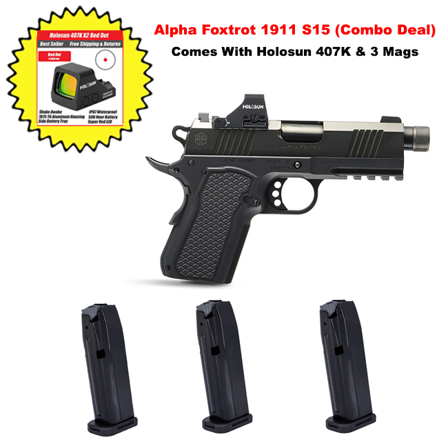 エフィセット15 AF1911 S15 (Combo Deal) | Alpha Foxtrot 1911 S15 (Combo Deal